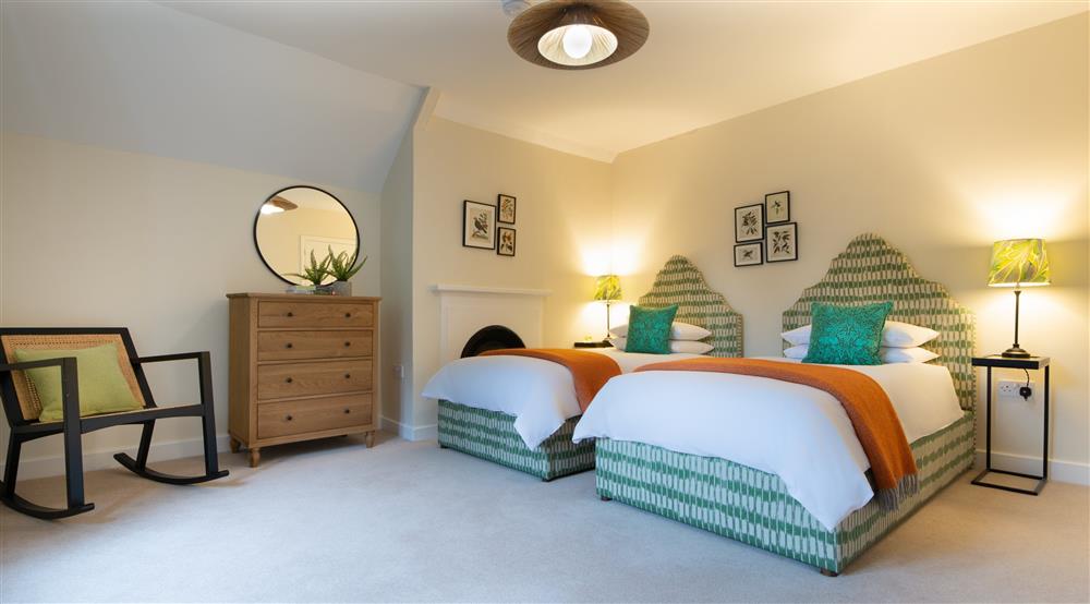 The twin bedroom at Scotney West Lodge in Tunbridge Wells, Kent