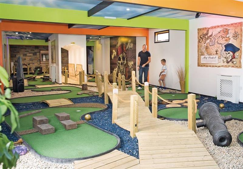Crazy golf at Scoutscroft Leisure Park in Coldingham, Nr Eyemouth