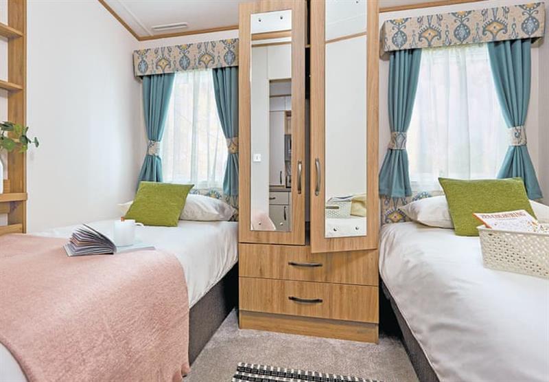 Twin bedroom at Scoutscroft Leisure Park in Coldingham, Nr Eyemouth