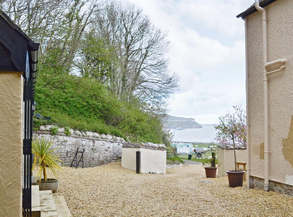 View from front of property at Scullery Cottage in Llandudno, Gwynedd