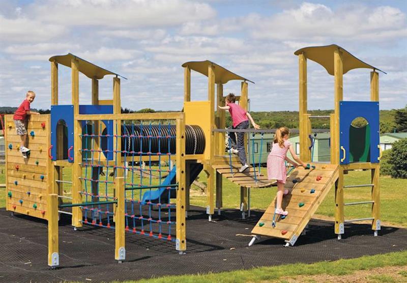Children’s play area at Sea Acres in Cornwall, South West of England
