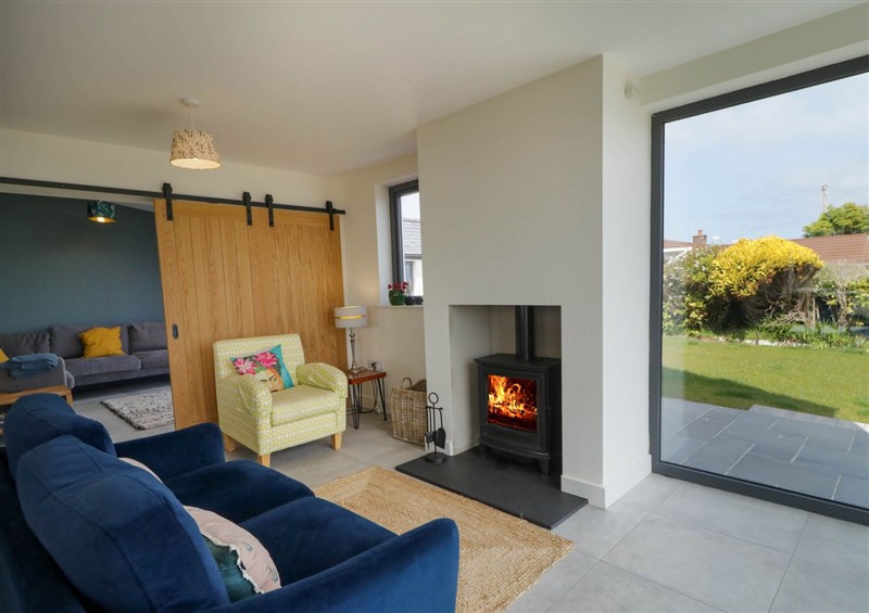 Relax in the living area at Sea and Sky, Donaghadee