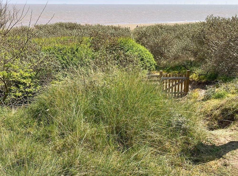 Access to the beach at Sea Bank Cottage in Anderby Creek, Lincolnshire
