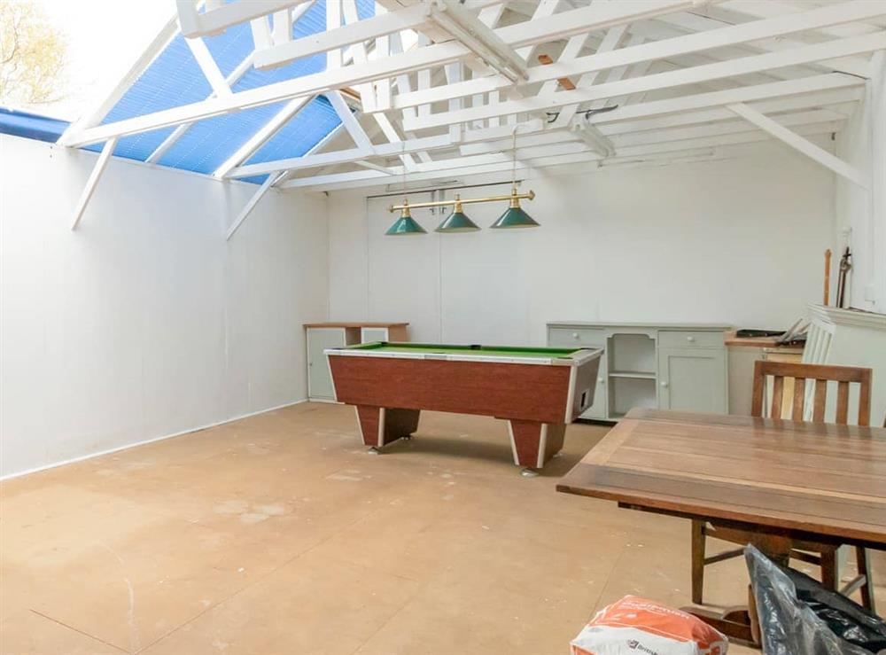 Games room at Sea Bank Cottage in Anderby Creek, Lincolnshire