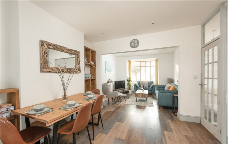 The living area at Sea Boots (sleeps 8), Cornwall