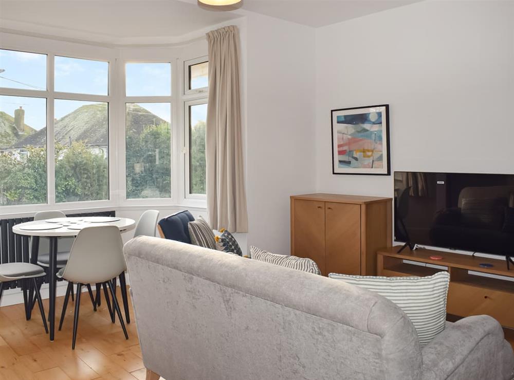 Open plan living space at Sea Breeze Apartment in Goring-by-Sea, West Sussex