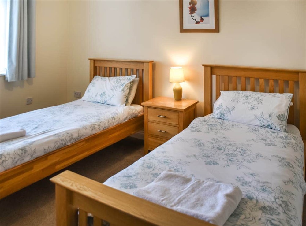 Twin bedroom at Sea Breeze in Bacton, Norfolk