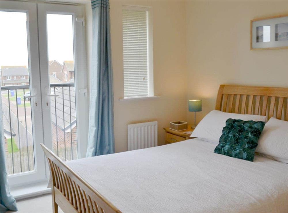 Comfortable double bedroom at Sea Breeze in Beadnell, Northumberland