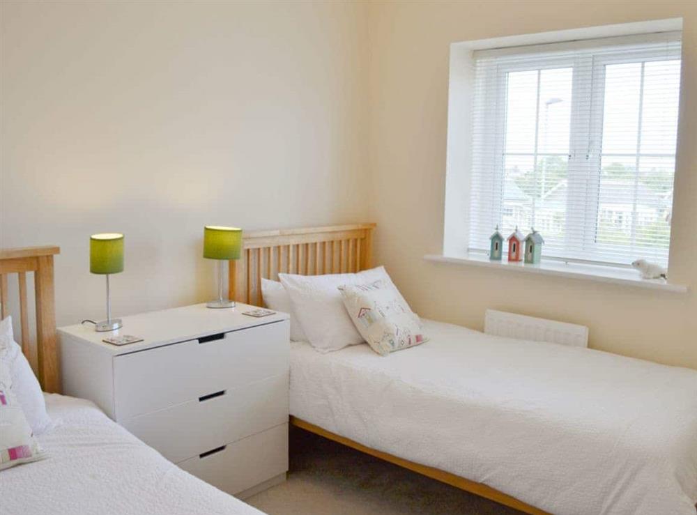 Twin bedroom at Sea Breeze in Beadnell, Northumberland