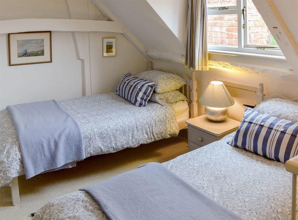 Twin bedroom at Sea Breeze in Blakeney, Norfolk