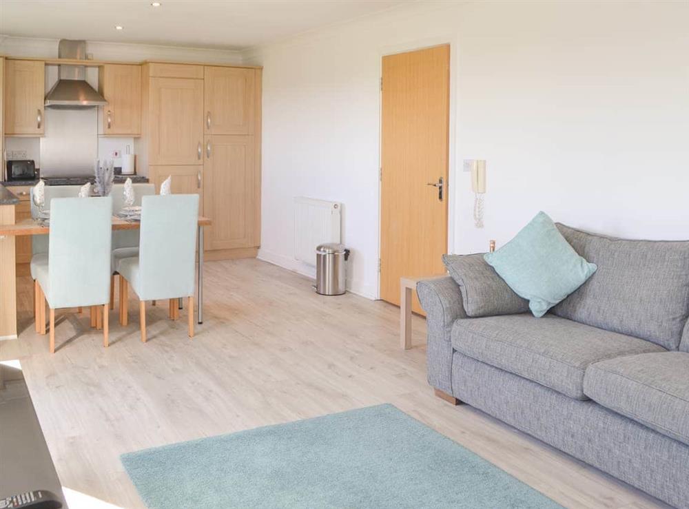 Open plan living space at Sea Breeze in Blyth, Northumberland