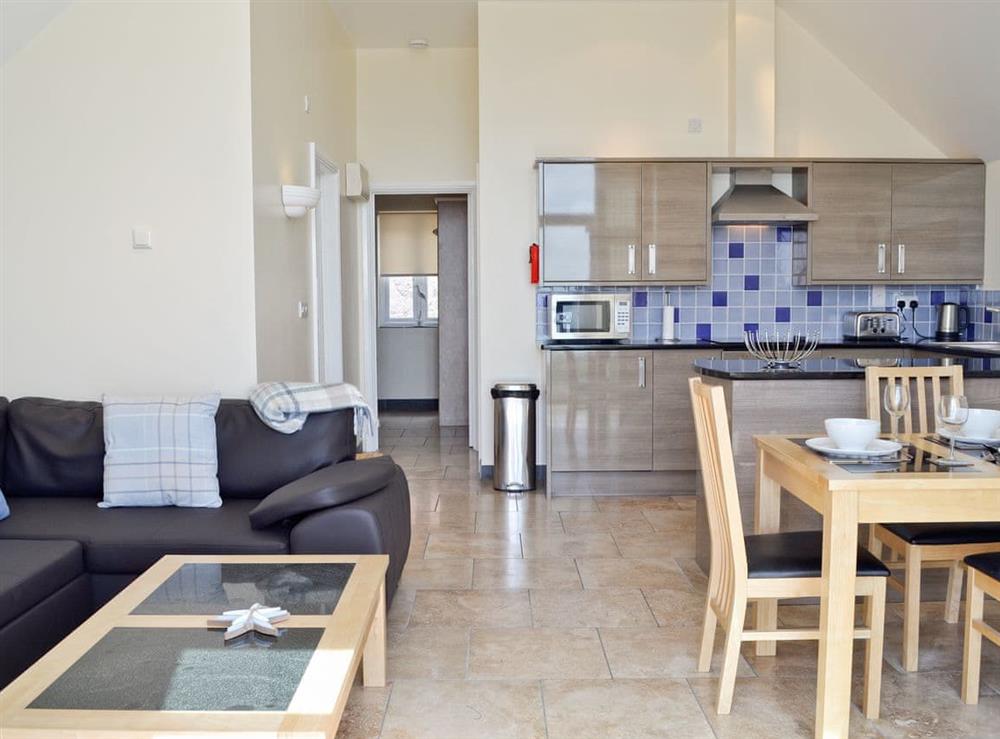 Open plan living/dining room/kitchen at Sea Breeze in Carmarthen, Dyfed
