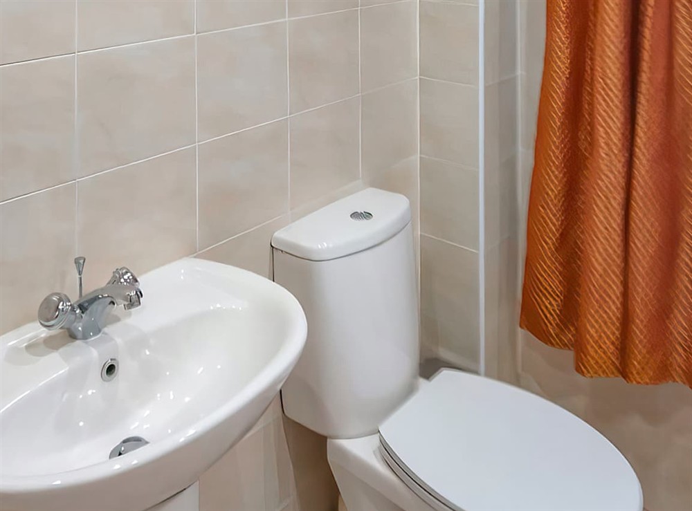 Bathroom at Sea Breeze Gardens in Ayr, Ayrshire