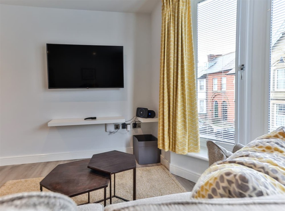 Living area at Sea Breeze Suite in Filey, North Yorkshire
