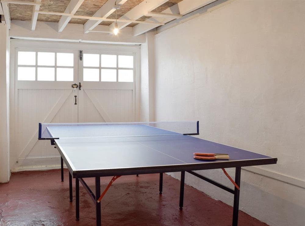 Table tennis in games room at Sea Breeze in The Mumbles, Glamorgan, West Glamorgan