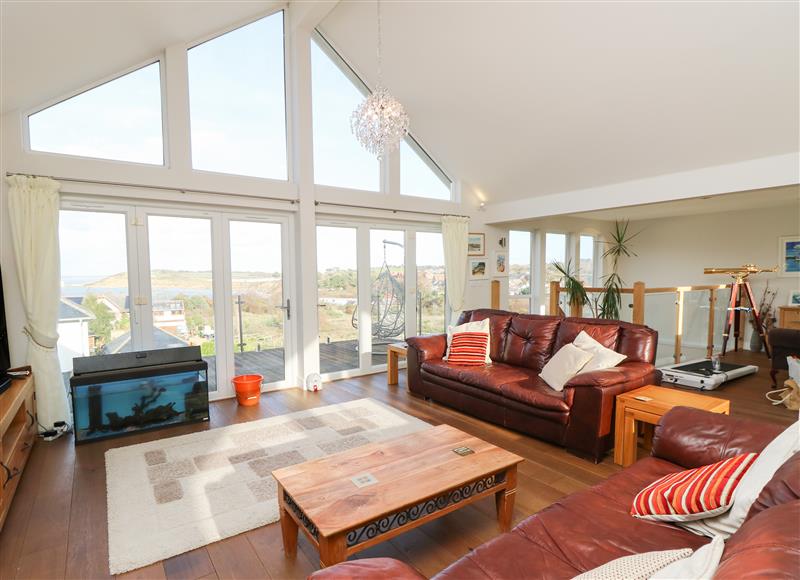 Enjoy the living room at Sea Breeze, Totland