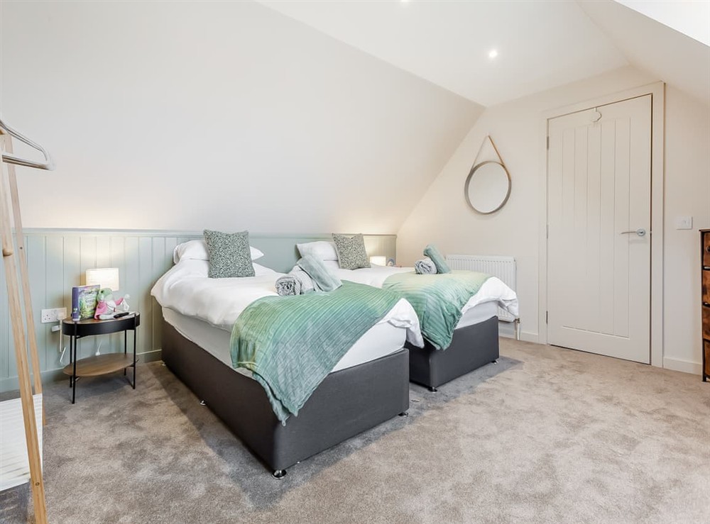 Twin bedroom at Sea Breezes in Ballintore, Ross-Shire