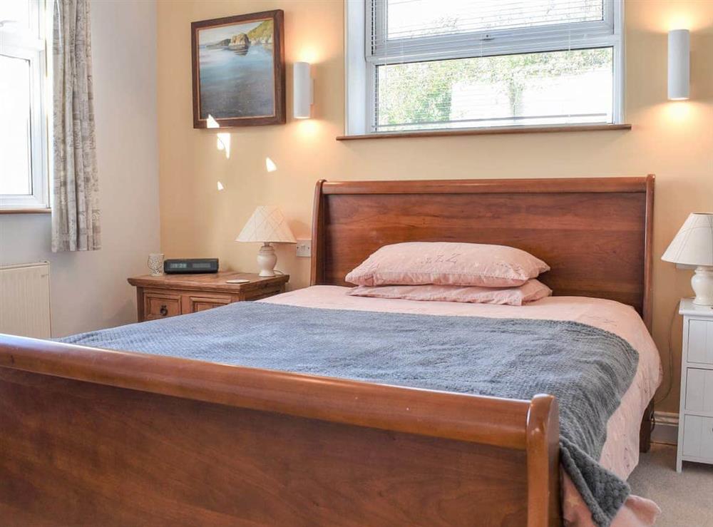 Double bedroom at Sea Cottage in Down Thomas, Devon