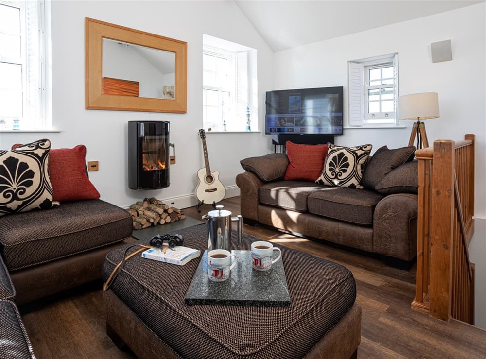Living area at Sea Crest in Haverigg and the National Park Coast, Cumbria