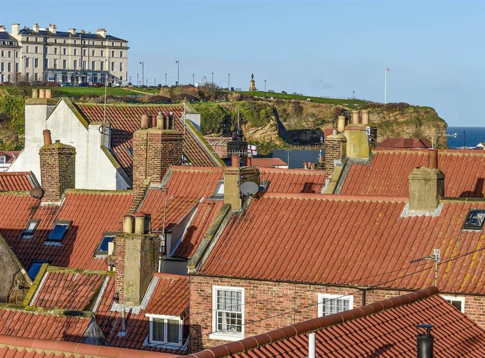 View from the top floor bedroom at Sea Dog Cottage in Whitby, North Yorkshire