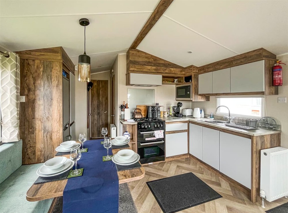 Kitchen at Sea escape in Camber, Rye, East Sussex