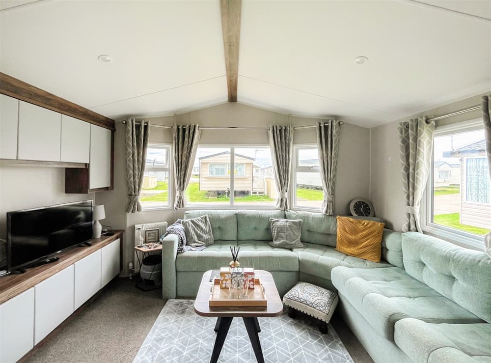 Living area at Sea escape in Camber, Rye, East Sussex
