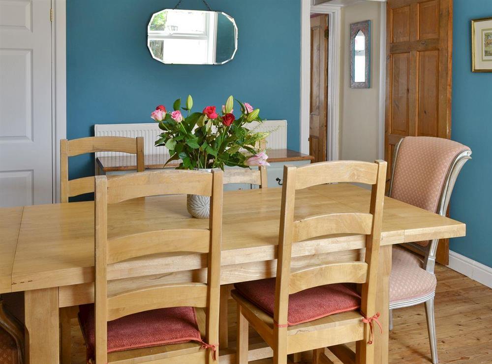 Stylish dining room at Sea Folly in Brightlingsea, Essex