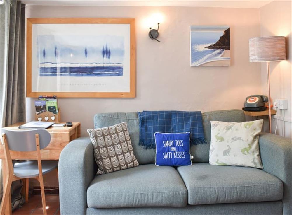 Comfortable and relaxing living room at Sea Glass Cottage in Holcombe, Dawlish, Devon