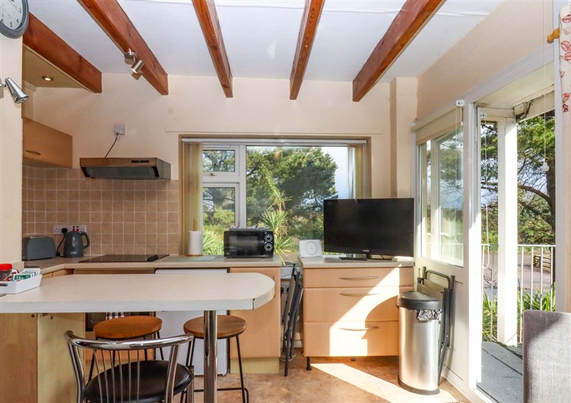 This is the kitchen at Sea Glimpse, Dawlish Warren