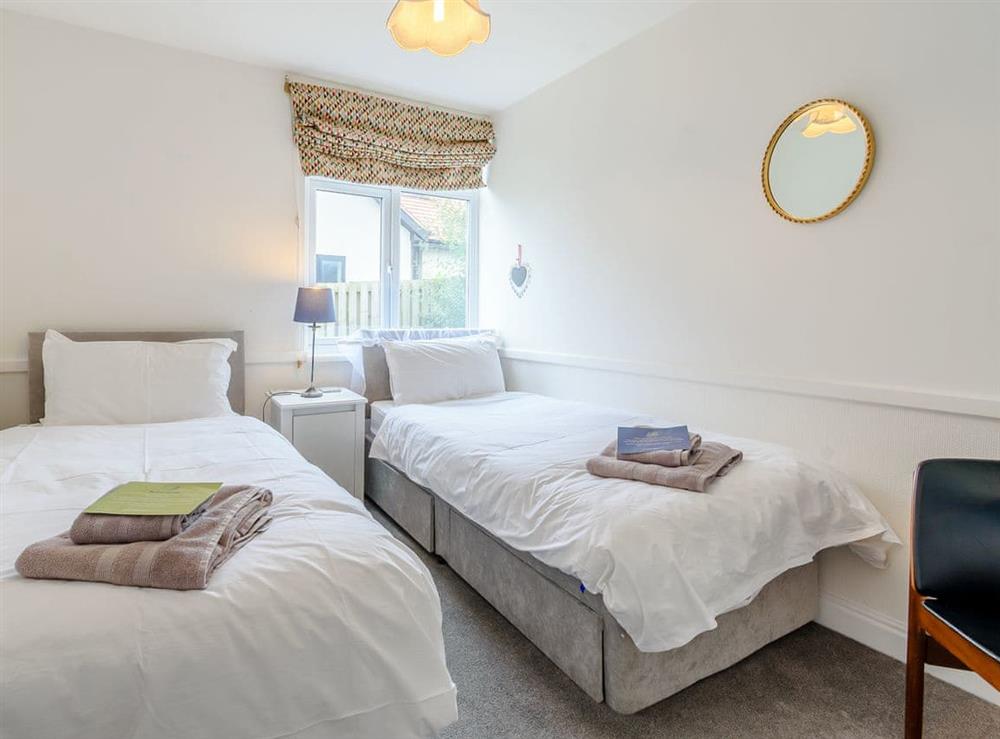 Twin bedroom at Sea Haven in Hunmanby Gap, near Filey, North Yorkshire