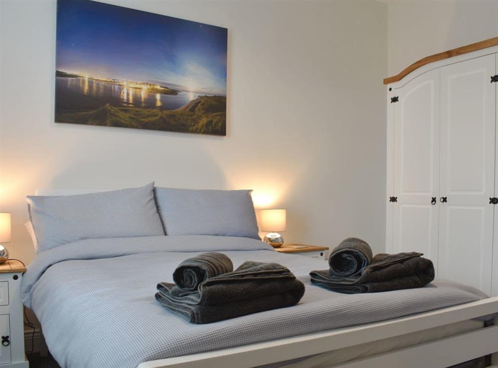 Double bedroom at Sea Haven in Newbiggin-by-the-Sea, Northumberland