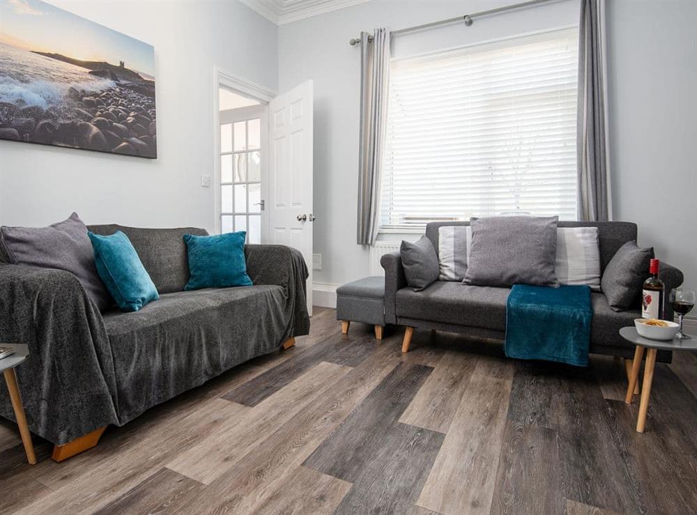 Living room at Sea Haven in Newbiggin-by-the-Sea, Northumberland