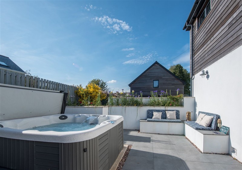 The patio at Sea Haze, Tenby