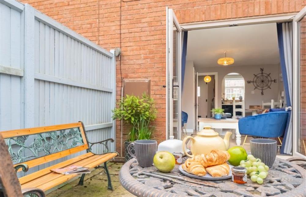 A charming spot for dining al fresco at Sea Holly Cottage, Snettisham near Kings Lynn