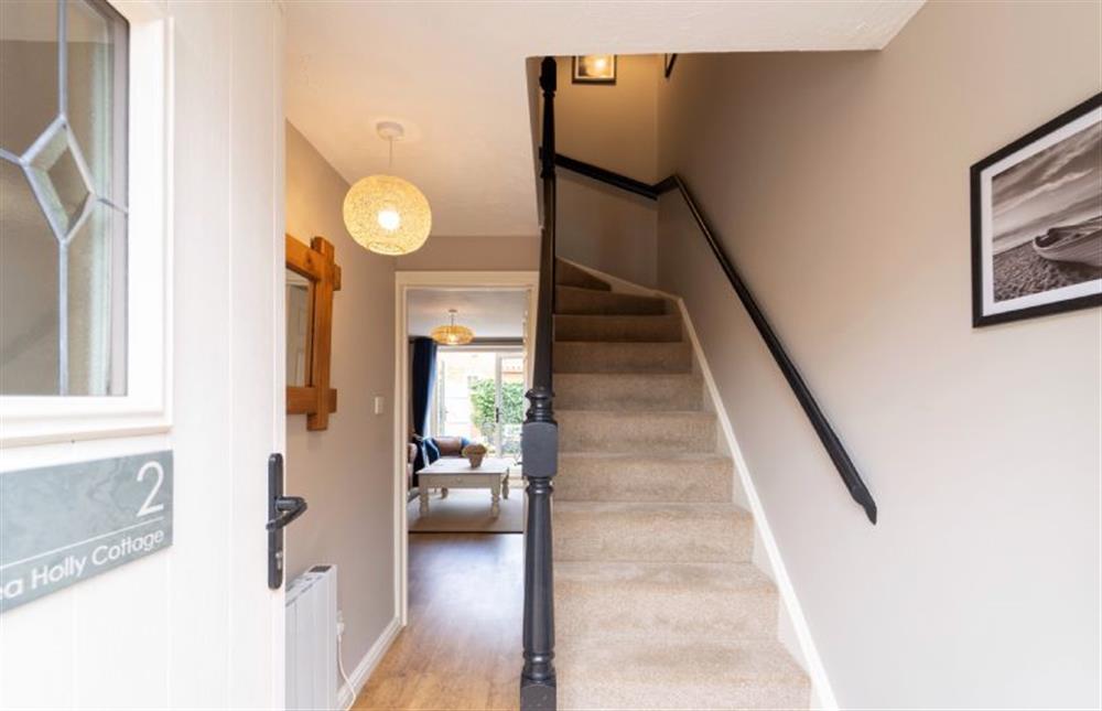 Hallway and stairs to the first floor (photo 2) at Sea Holly Cottage, Snettisham near Kings Lynn