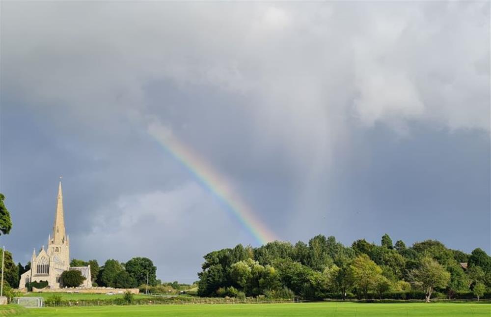 The village church with its famous tall spire (photo 2) at Sea Holly Cottage, Snettisham near Kings Lynn