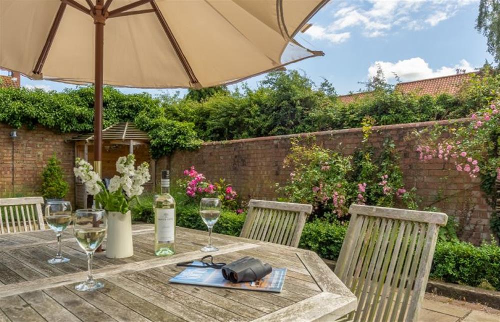 The secluded garden is fully enclosed at Sea Holly Cottage, Thornham near Hunstanton