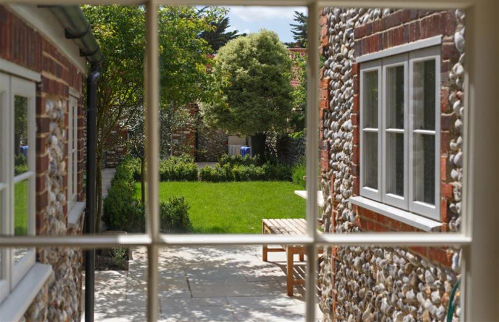 Ground floor: View of the garden from the kitchen at Sea Holly House, Blakeney near Holt