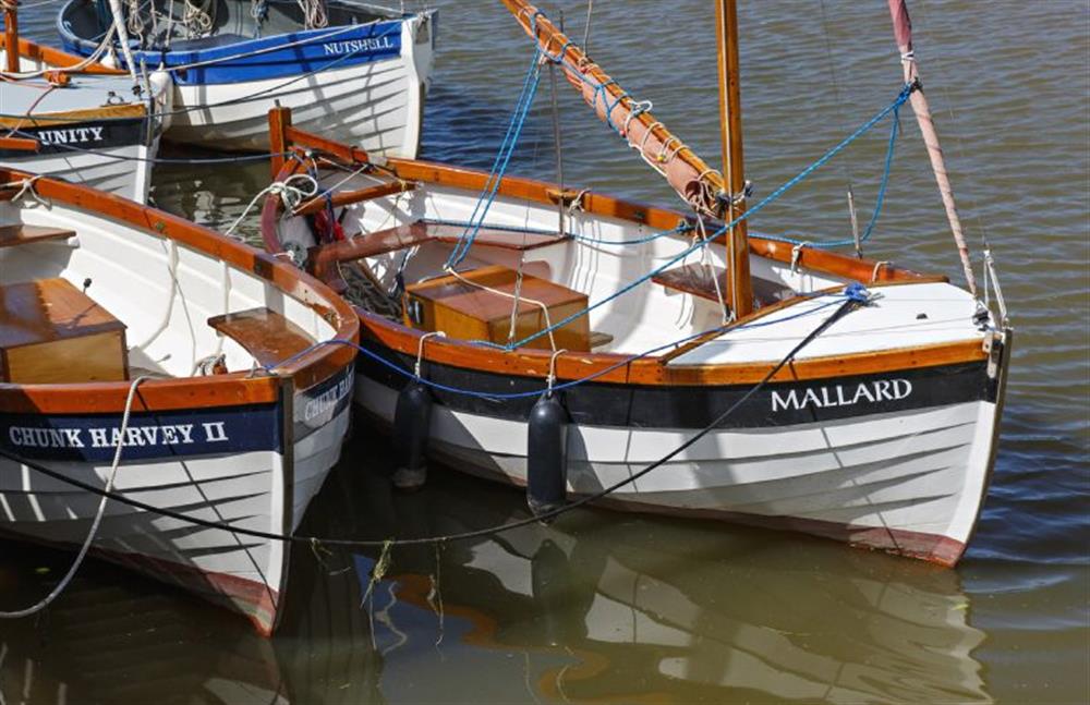 Harbour boats at Sea Holly House, Blakeney near Holt