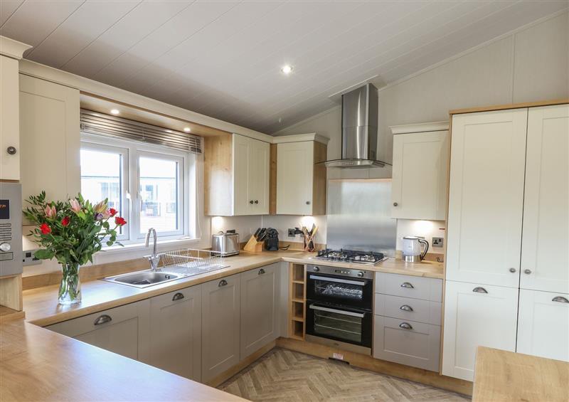This is the kitchen at Sea Holly Lodge, Runswick Bay