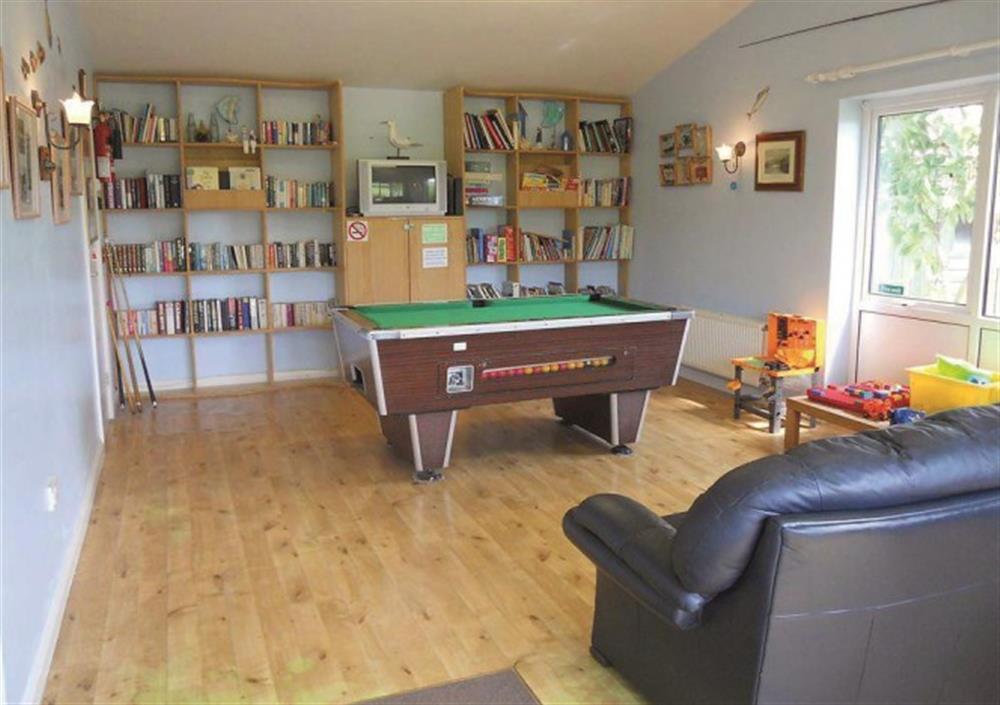 The shared games room at Sea Holly in Thurlestone