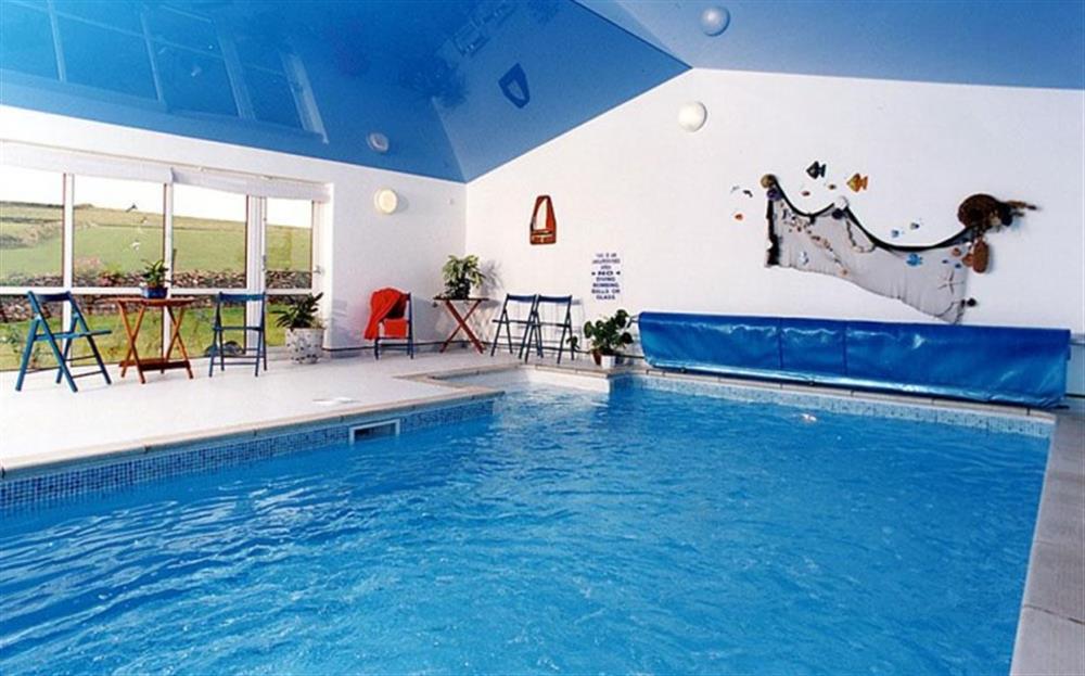 The swimming pool at Sea Holly in Thurlestone
