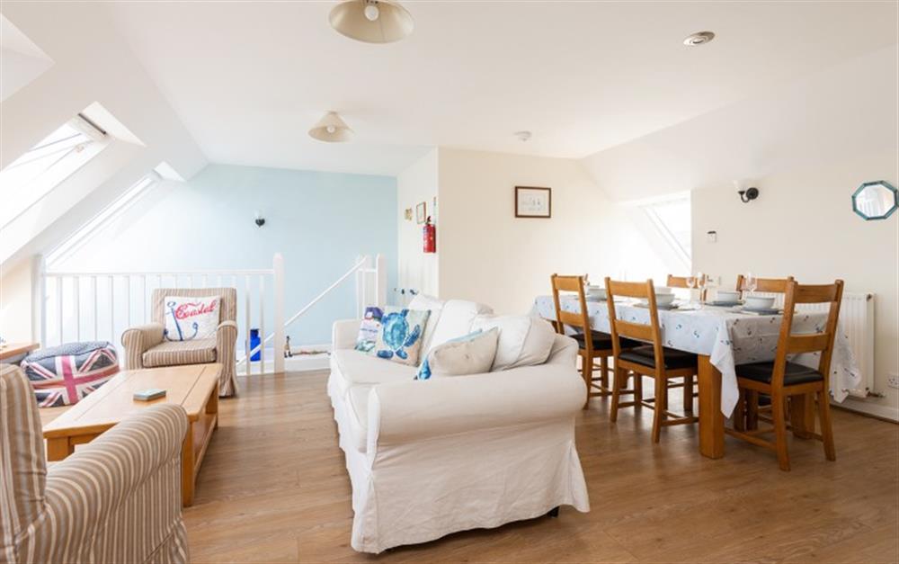 Relax in the living area at Sea Lavender in Thurlestone