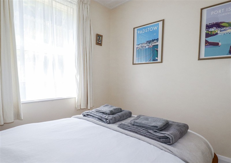 One of the bedrooms at Sea Ledge, Trebarwith Strand near Tintagel