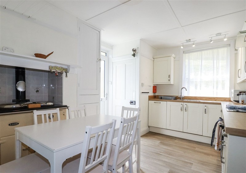 The kitchen at Sea Ledge, Trebarwith Strand near Tintagel