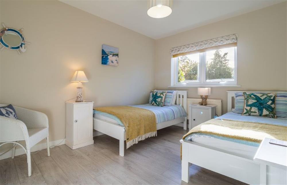 Bedroom two, spacious twin room at Sea Lodge, Brancaster near Kings Lynn