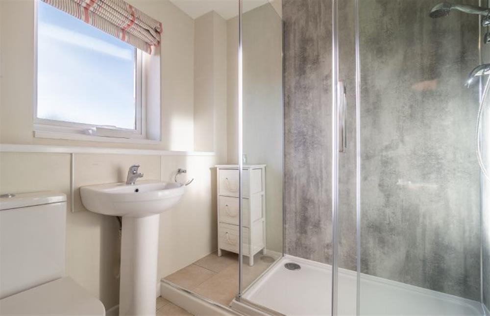 En-suite shower room at Sea Lodge, Brancaster near Kings Lynn