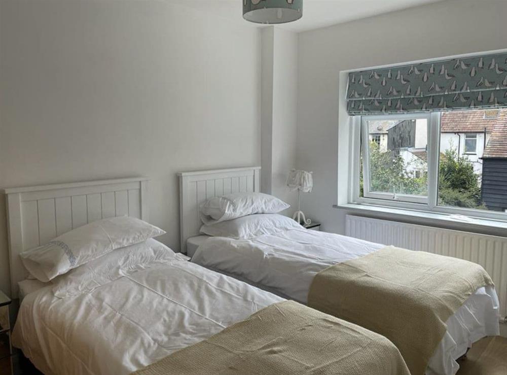 Twin bedroom at Sea Scape in Whitstable, Kent