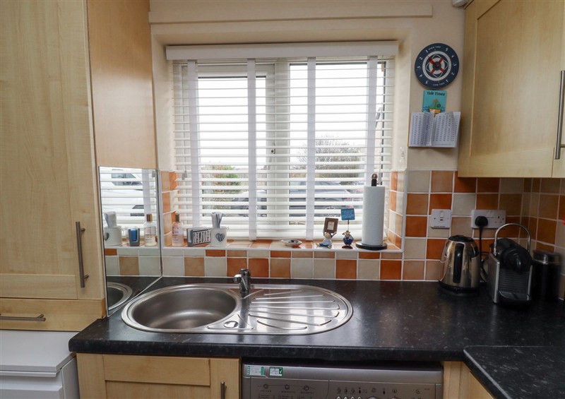This is the kitchen at Sea Shore, Seahouses
