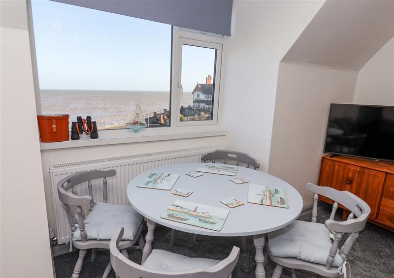 This is the dining room at Sea Spell Loft, Hornsea